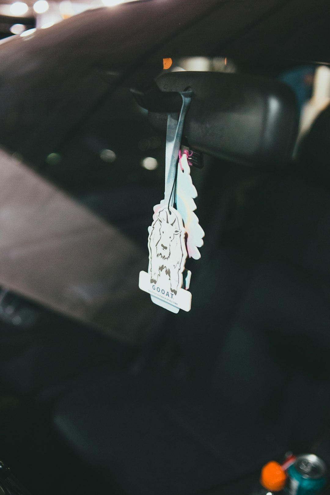 white and black bird hanging ornament