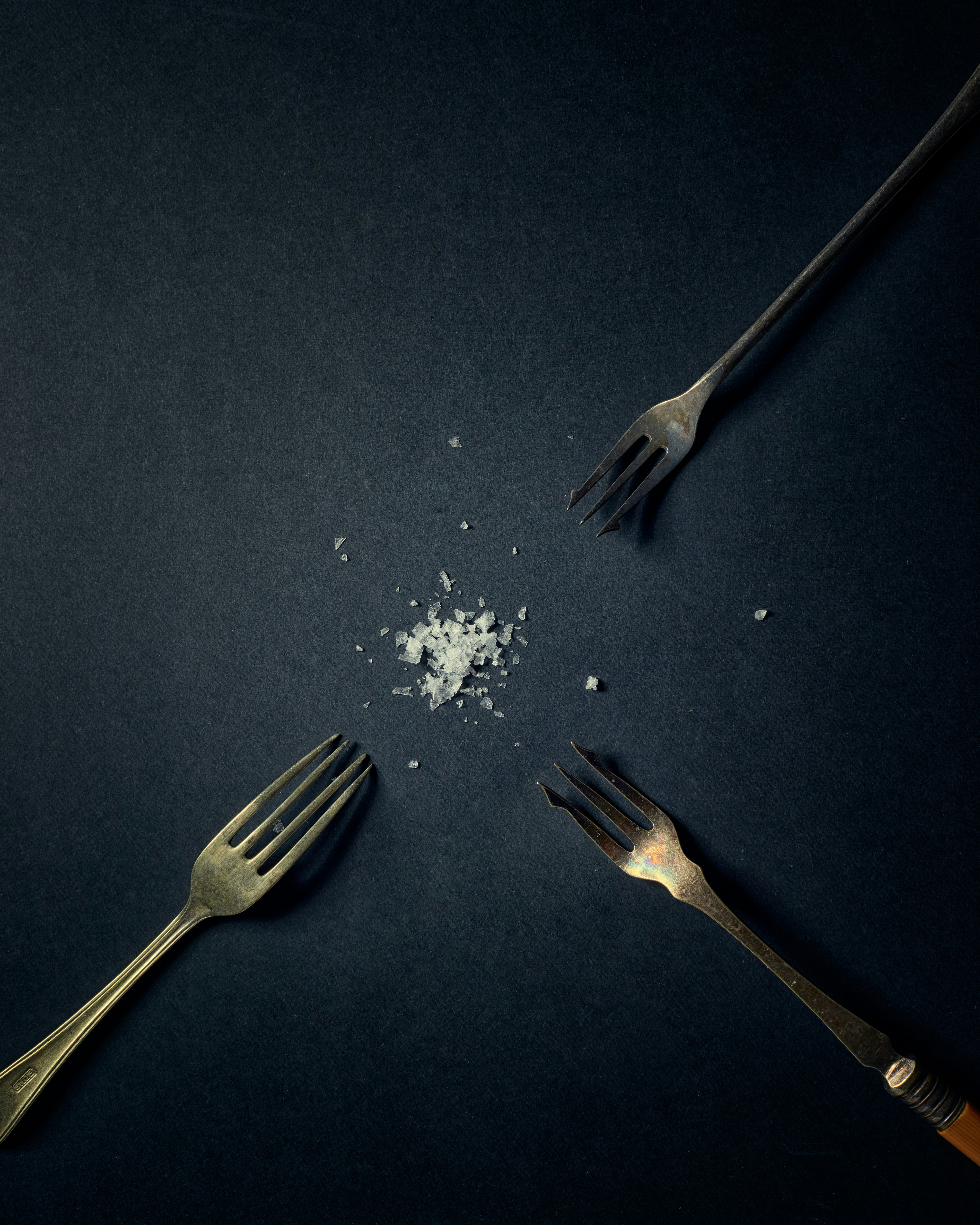 Silbergabel und Brotmesser