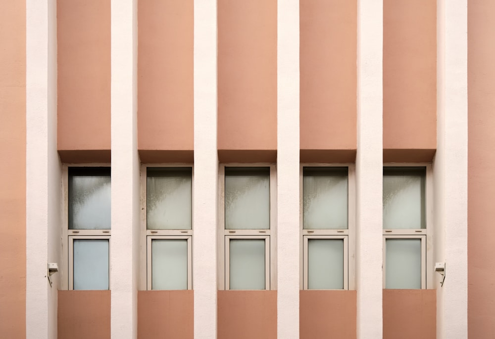 orange and white concrete building