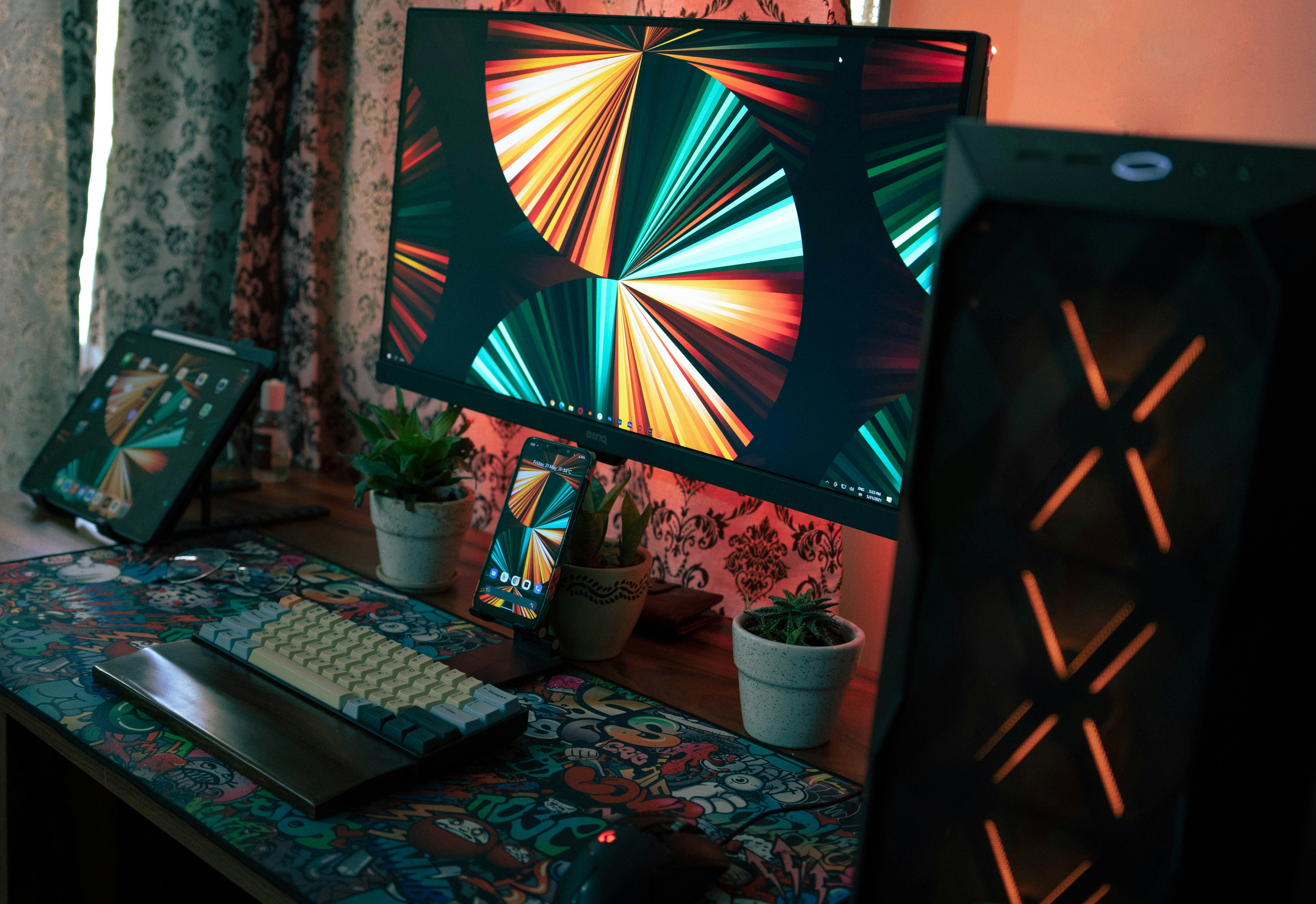 Gaming monitor setup