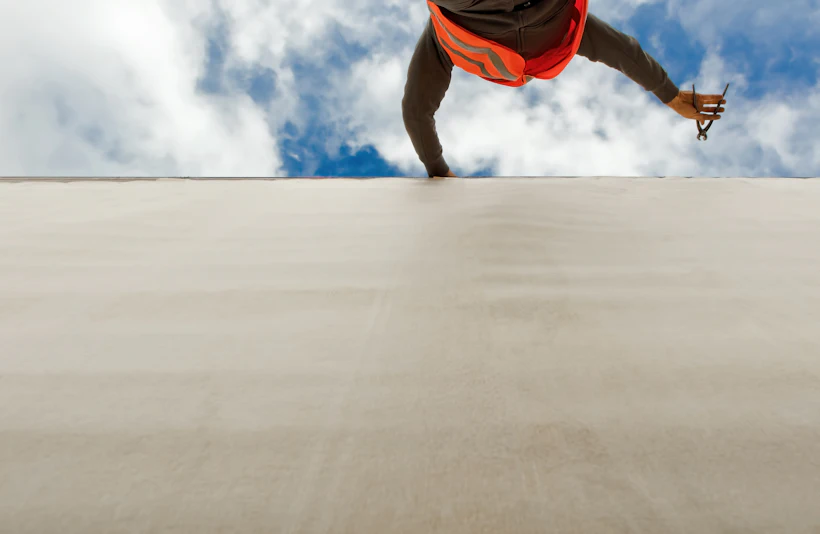 Waterproofing treatment on a concrete surface