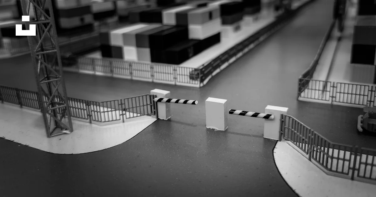 Grayscale photo of building blocks photo – Free Exhibition Image on ...
