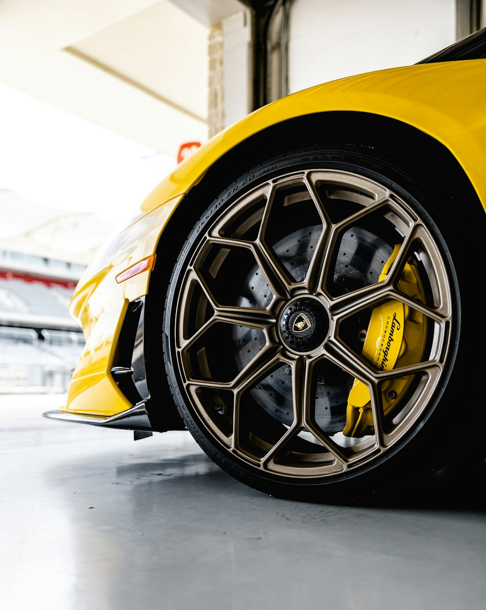 yellow and black car wheel