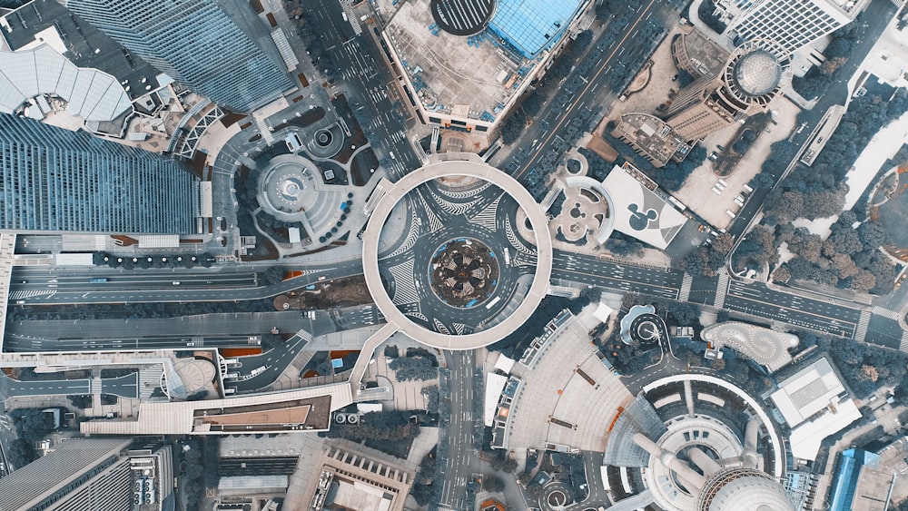 aerial view of city buildings during daytime