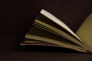 white book on brown wooden table