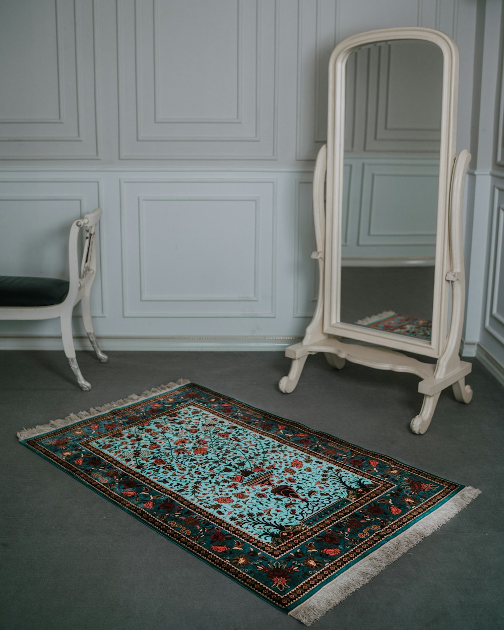 red black and white floral area rug