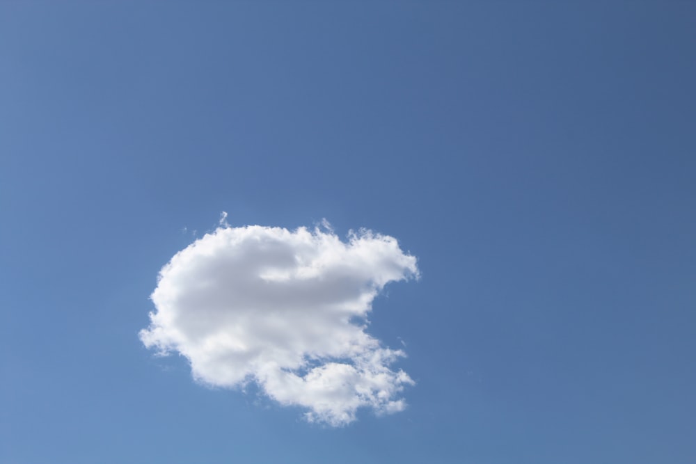 white clouds and blue sky