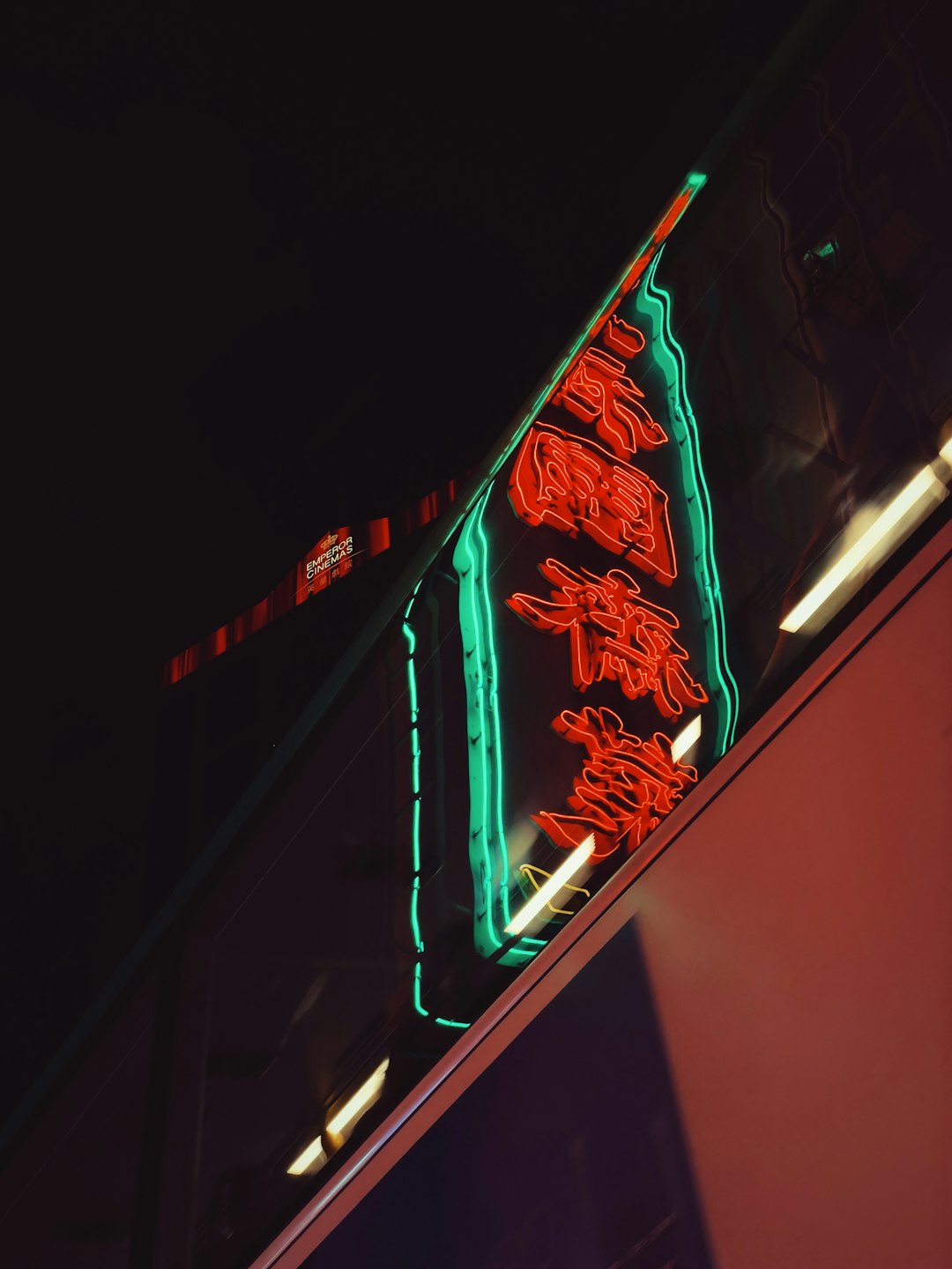 red and white led signage