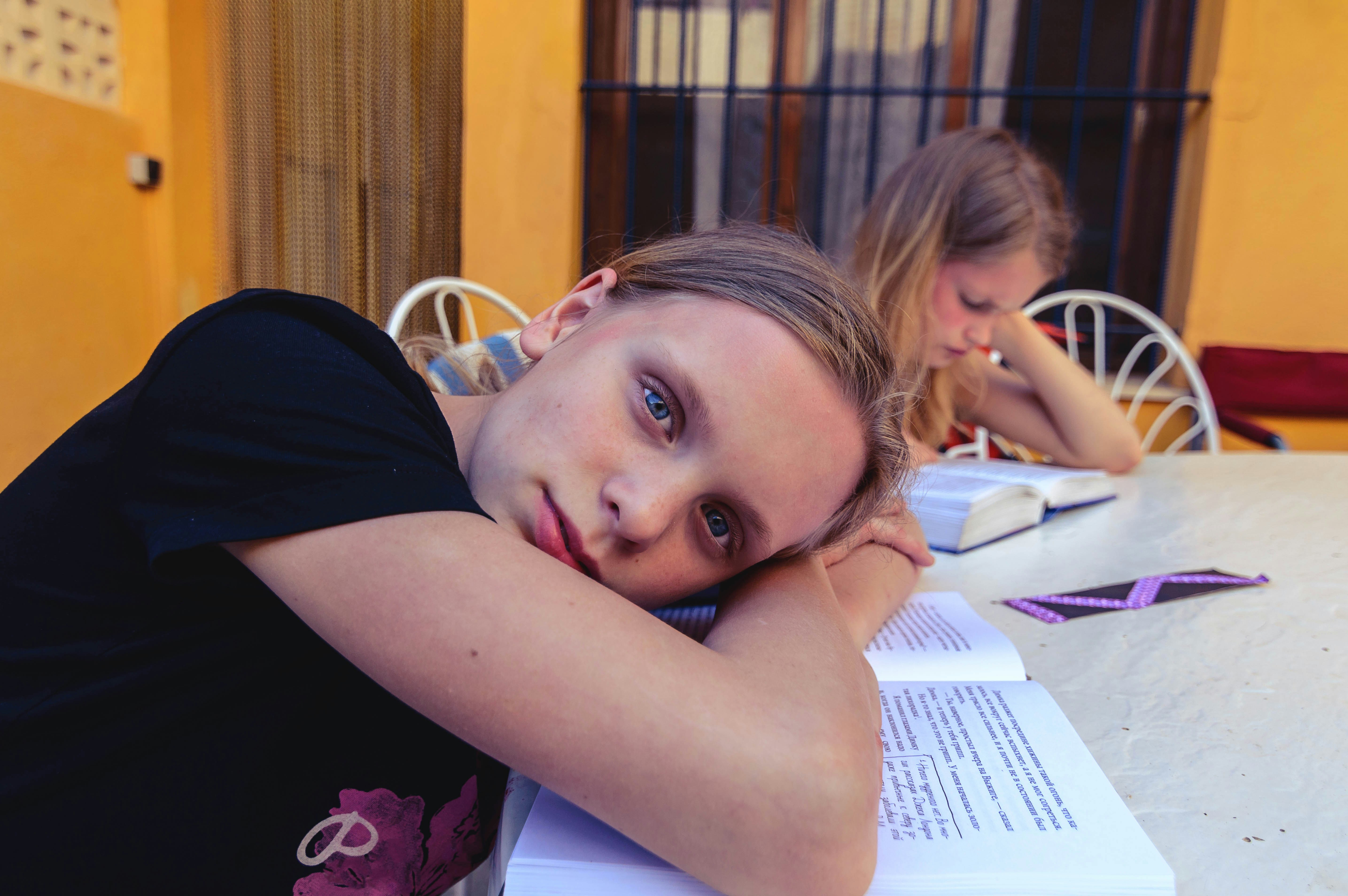 girl is tired