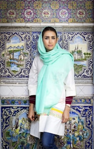 Vibrant Blue Shawl