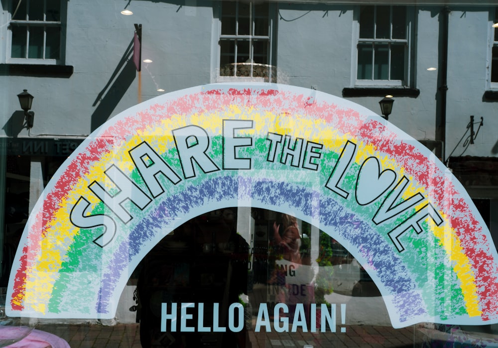 purple yellow and pink happy birthday signage