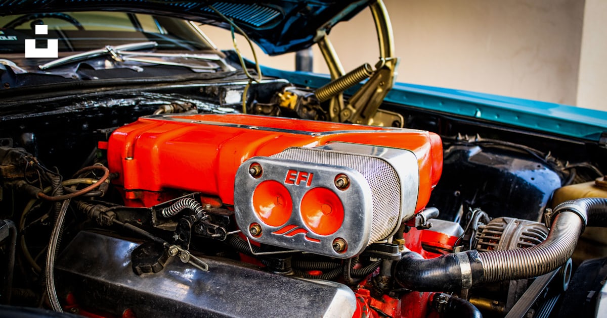 Black and red car engine photo – Free Engine Image on Unsplash