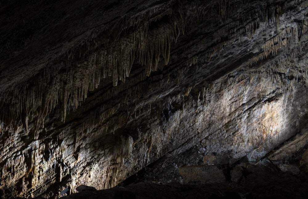 brown and gray rock formation