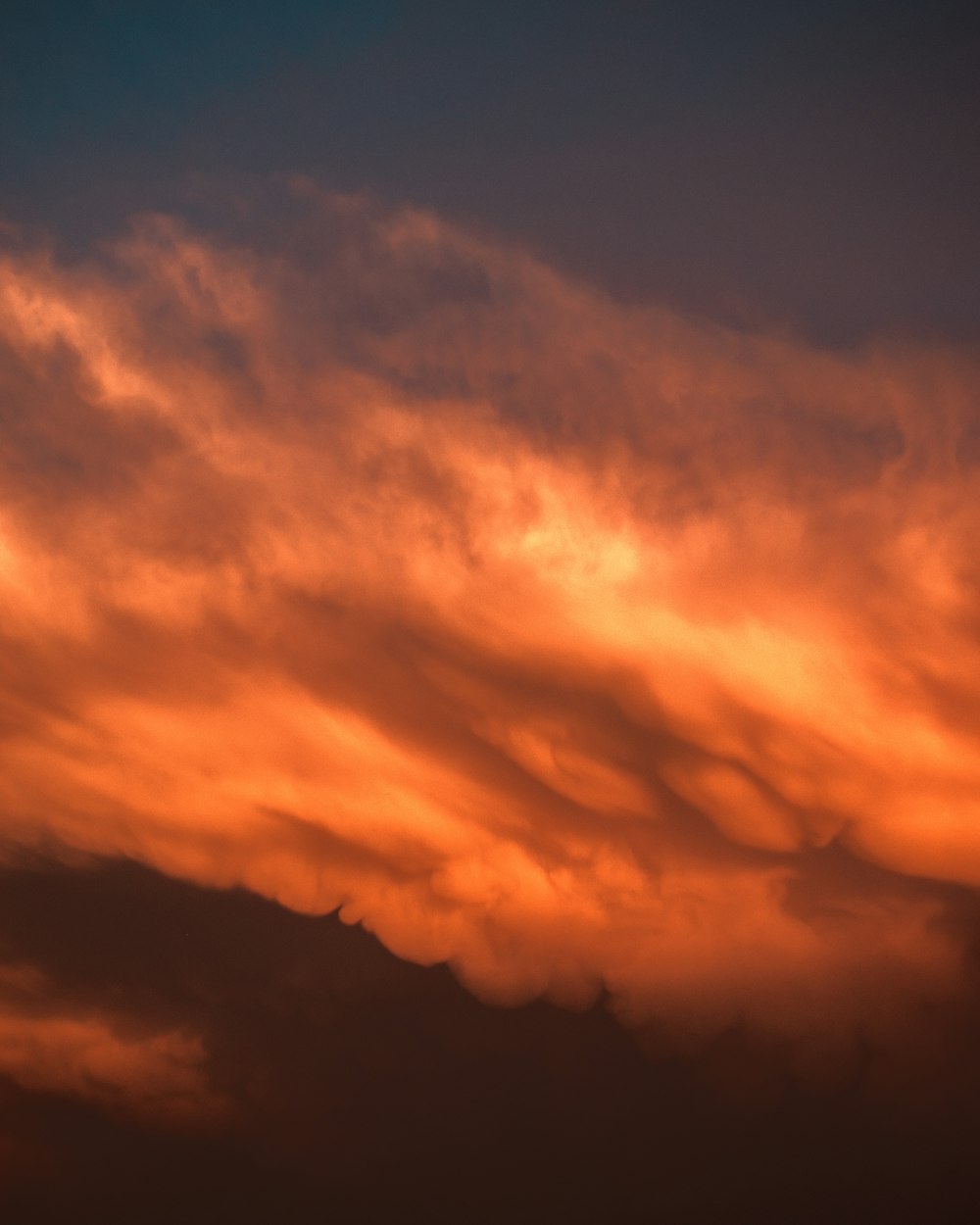 orange and black clouds during sunset