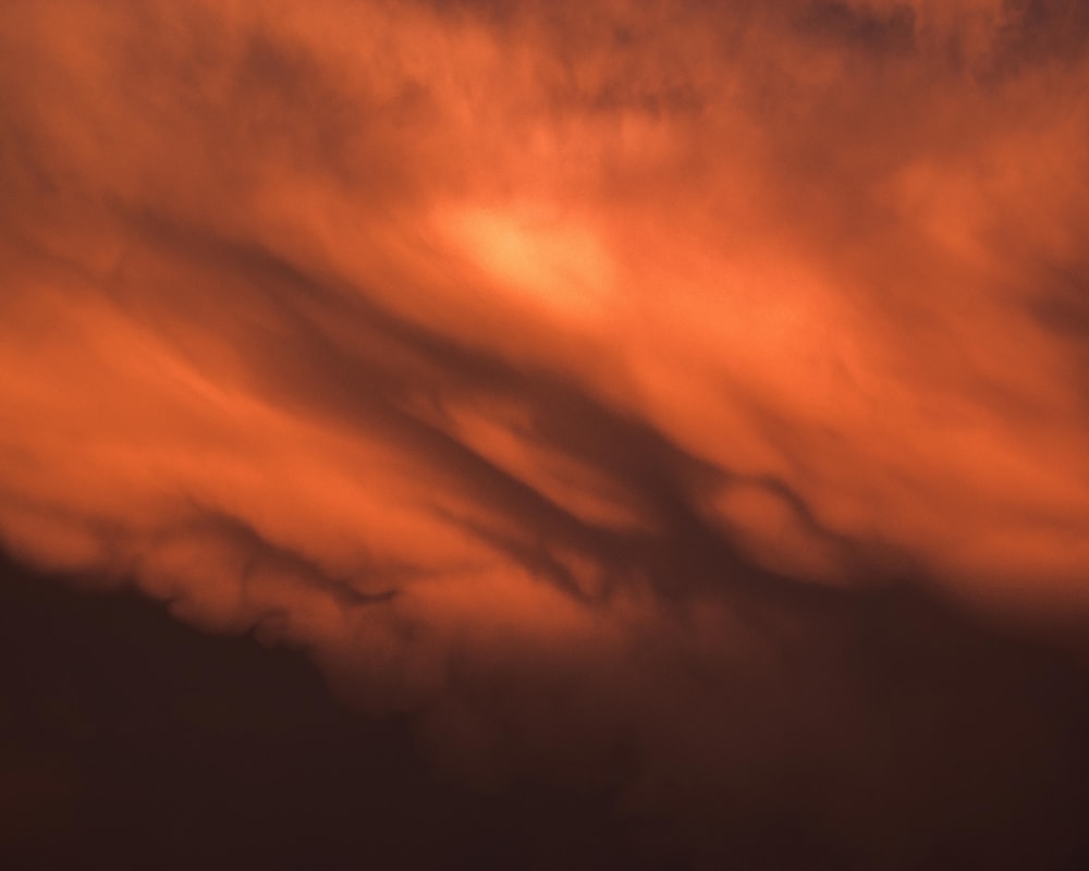 orange and black clouds during sunset