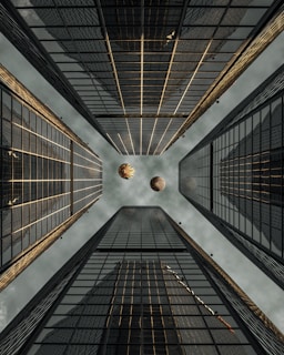 black and brown building interior