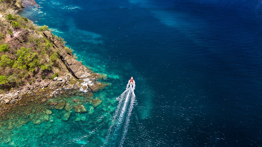 aerial view of body of water during daytime