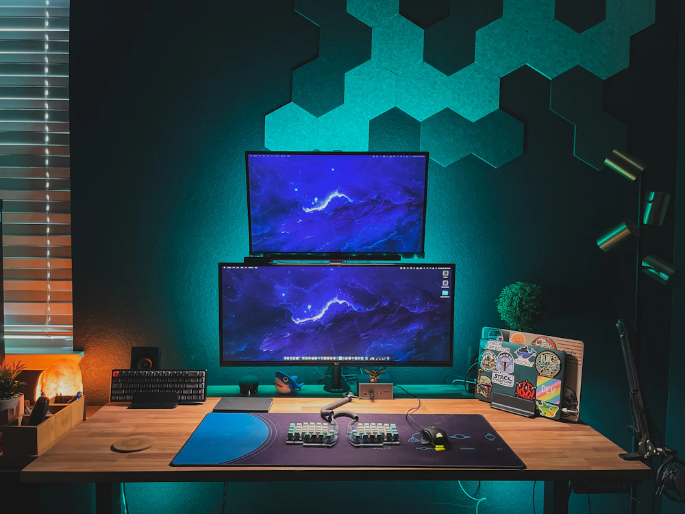 Photo of a similar item: Nanoleaf Shapes Hexagons Smarter Kit, 9 Panels