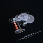 Sleek transmission system displayed with detailed gears visible