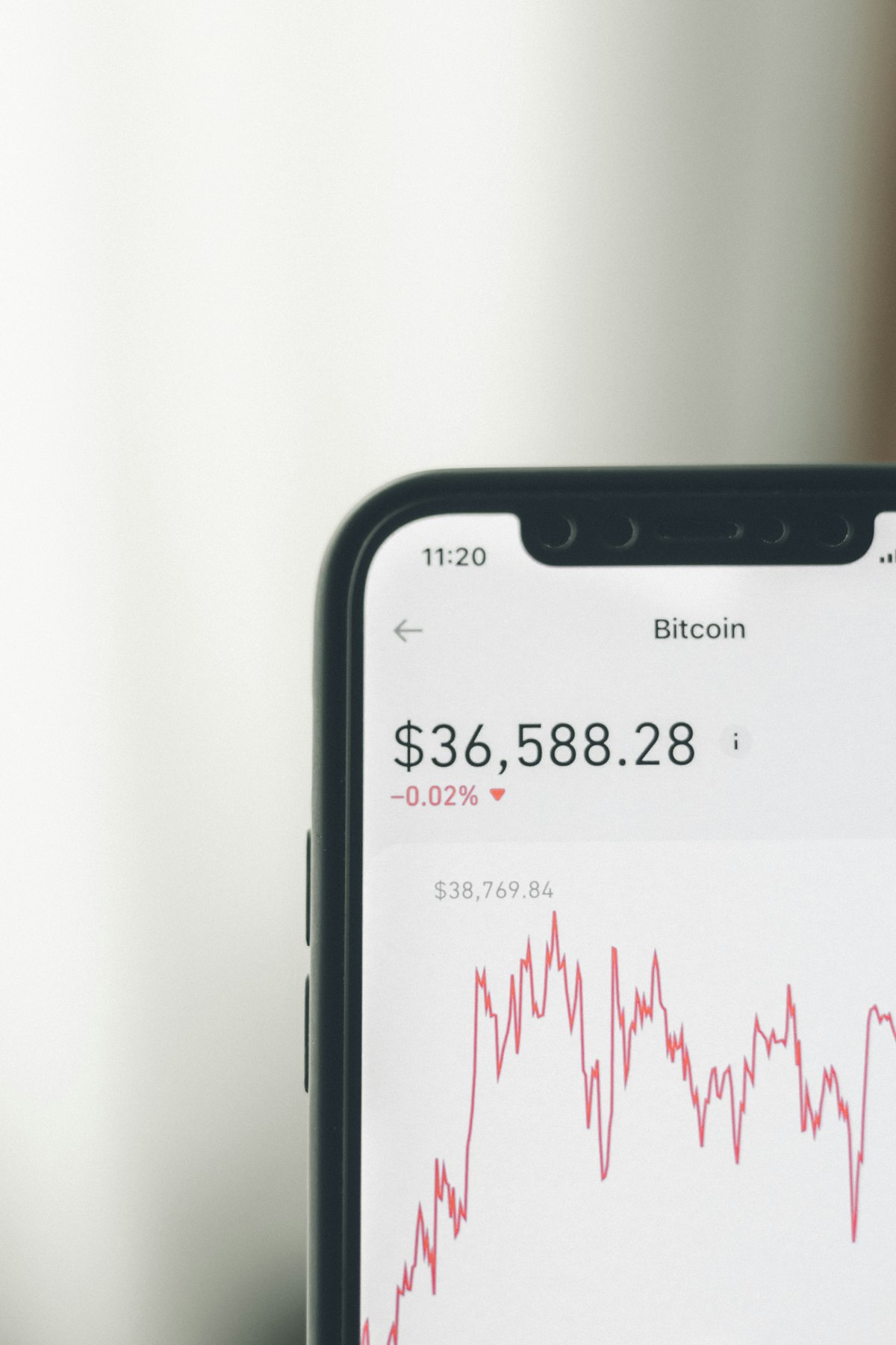 A smartphone displaying cryptocurrency data representing the stablecoin regulation debate in Washington