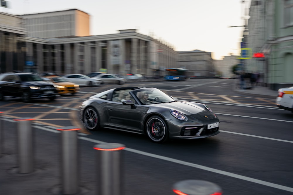 black porsche 911 on road during daytime