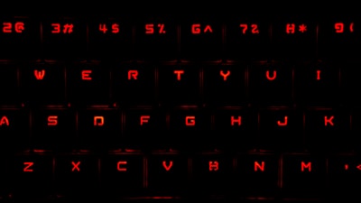 A close-up of a computer keyboard with RGB backlighting