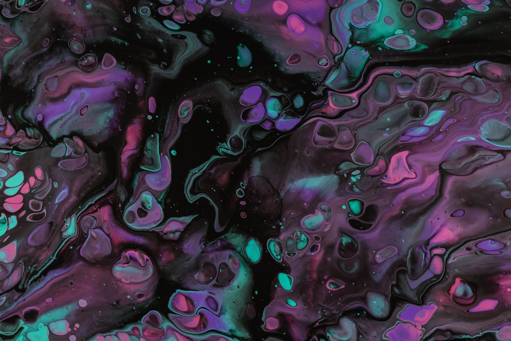 purple and pink abstract painting