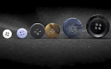 An artistic arrangement of buttons and labels showcasing craftsmanship.