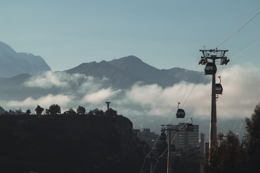 silhouette of mountain during daytime