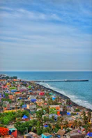 city near body of water during daytime