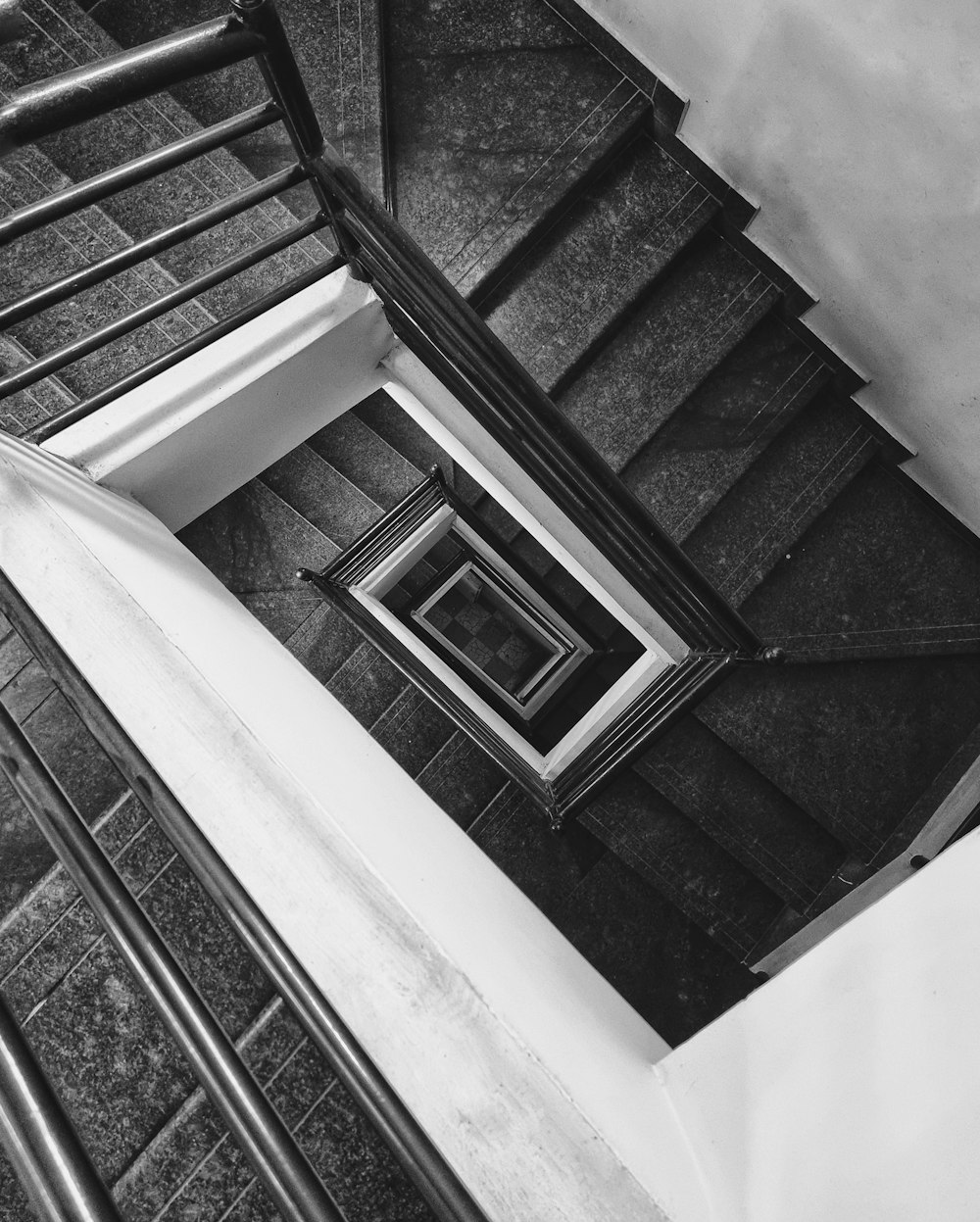 grayscale photo of concrete building