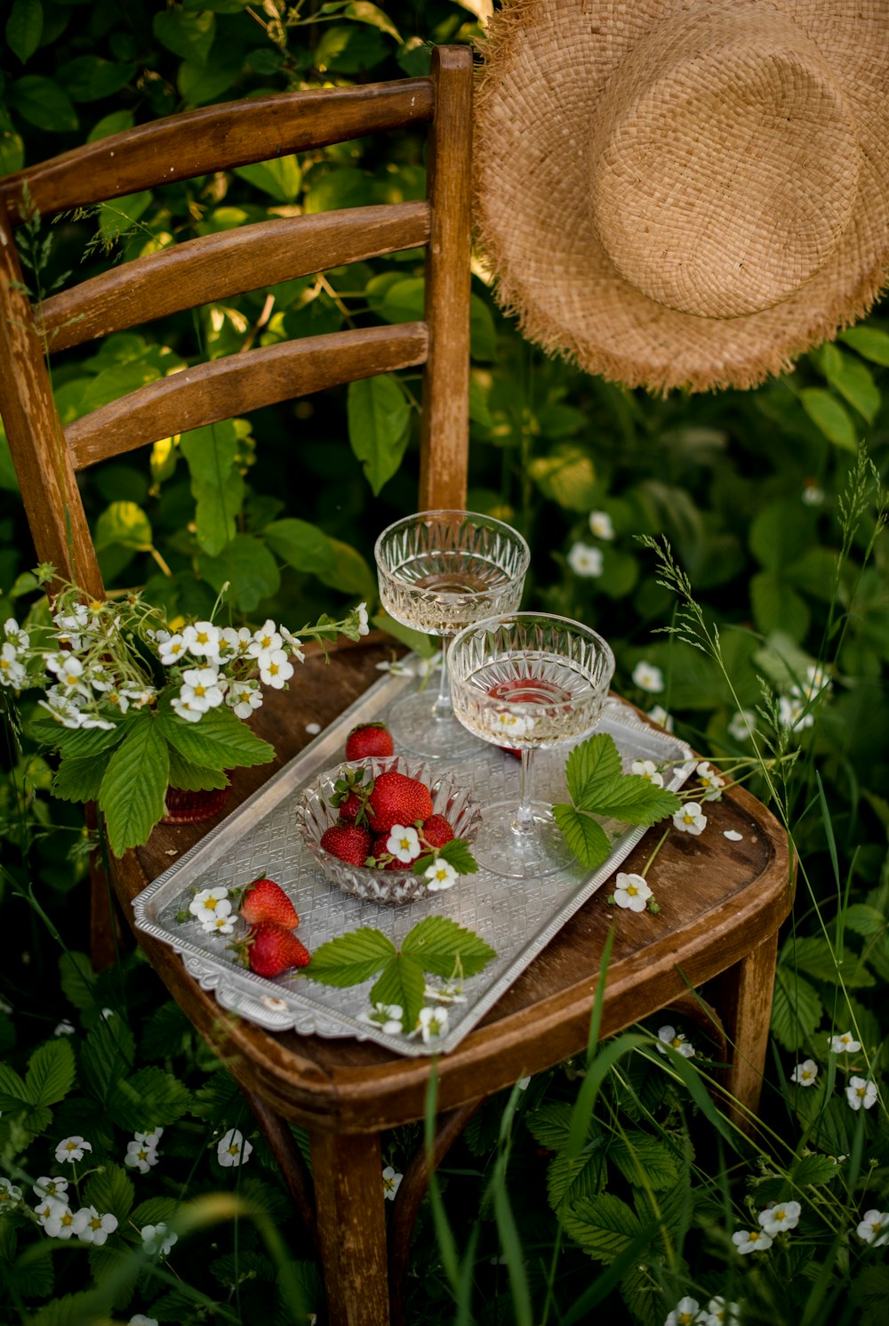 clear glass bowl on brown wooden table