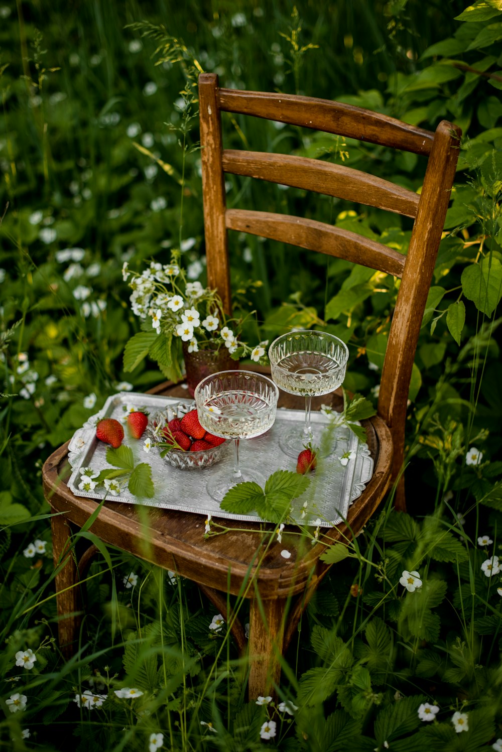 clear glass bowl on brown wooden table