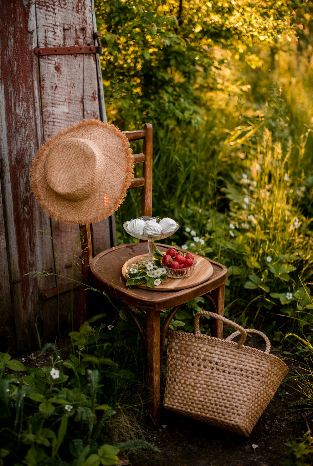 brown woven basket on brown wooden table