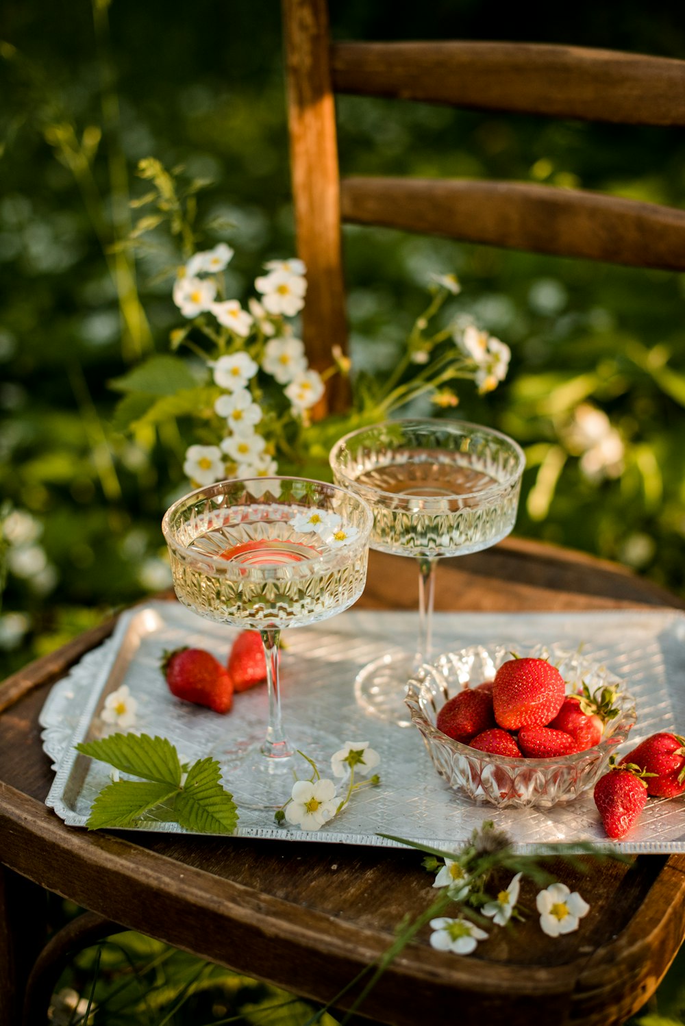 clear wine glass on brown wooden table