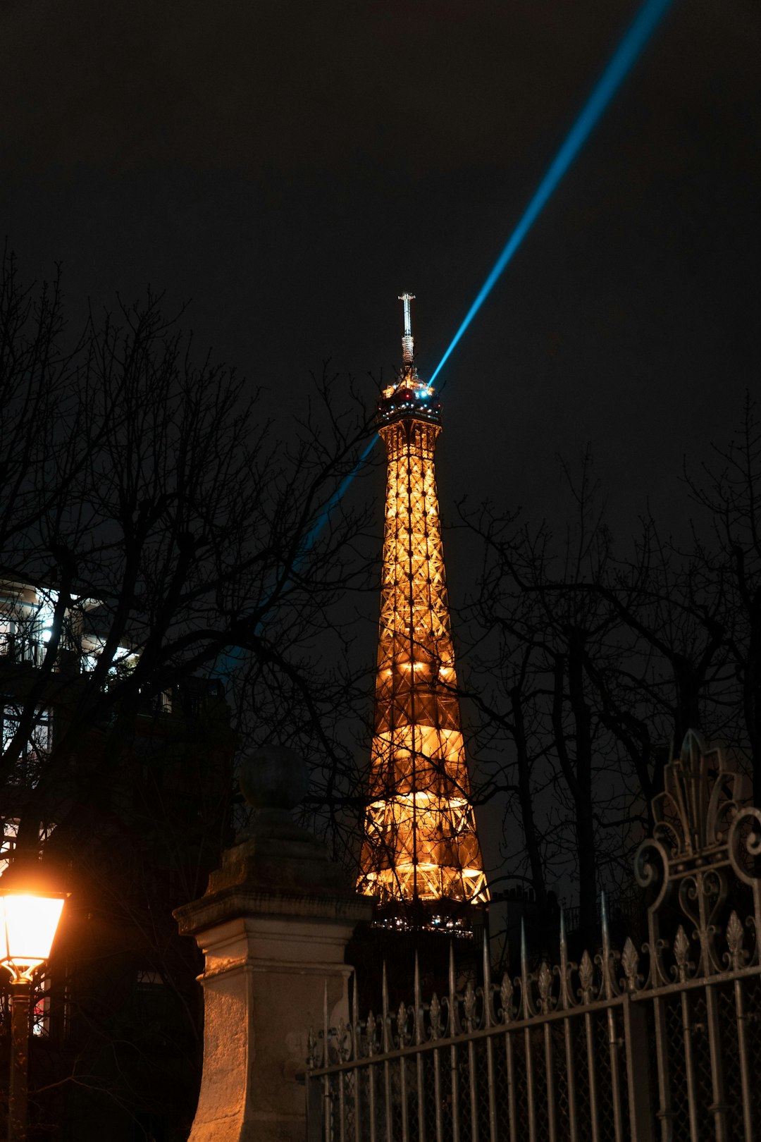 lighted eiffel tower during night time