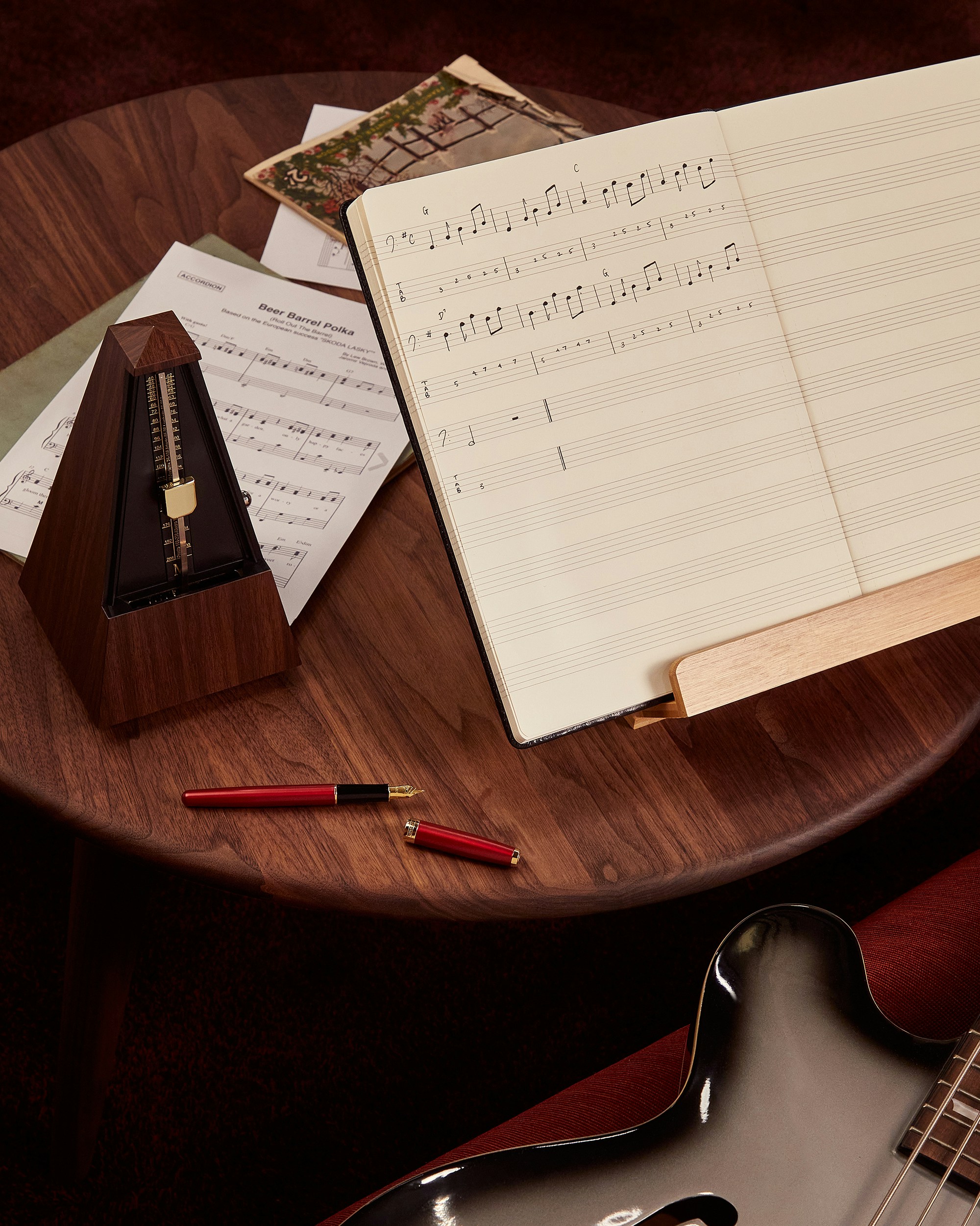 white paper on brown wooden table