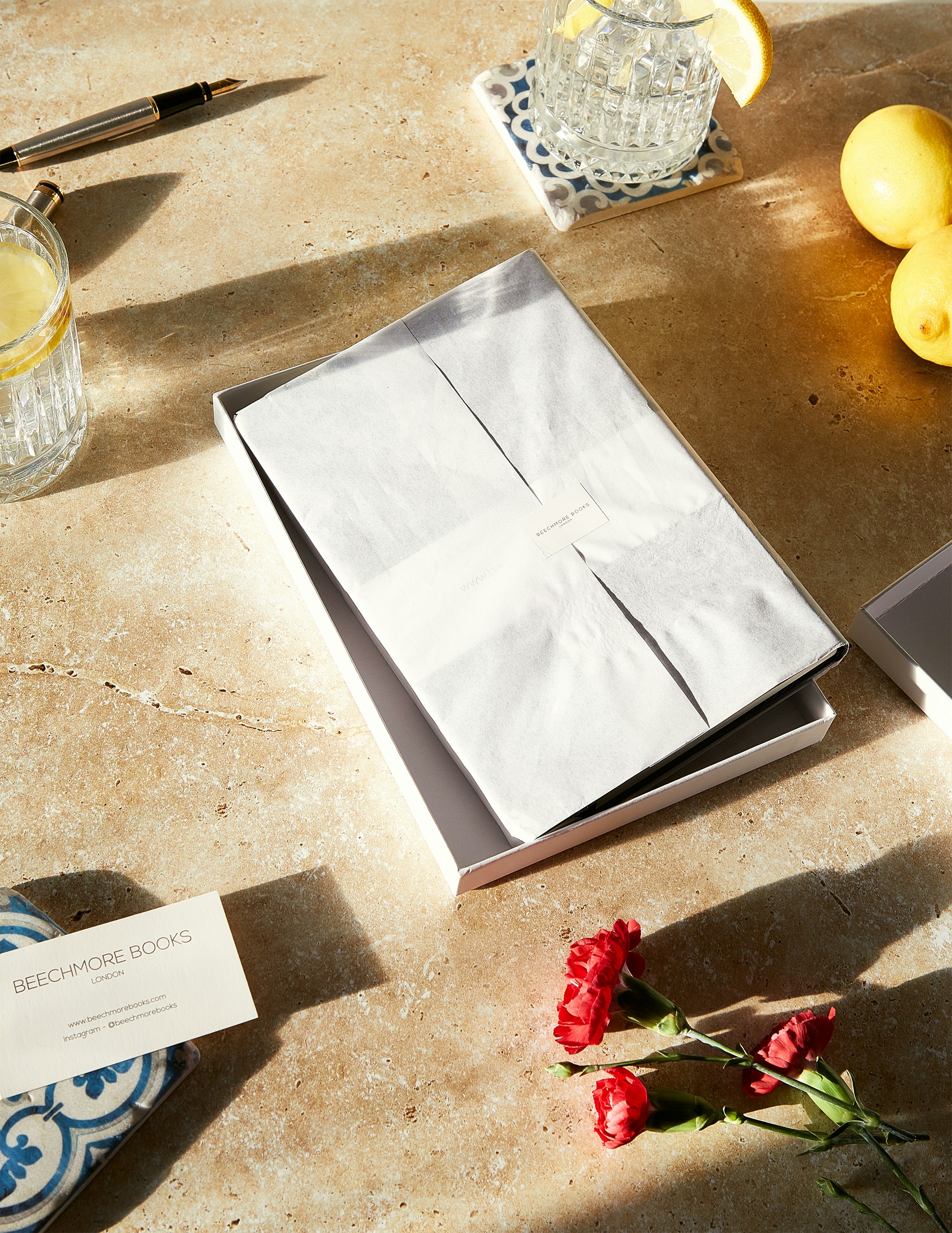 white printer paper on table