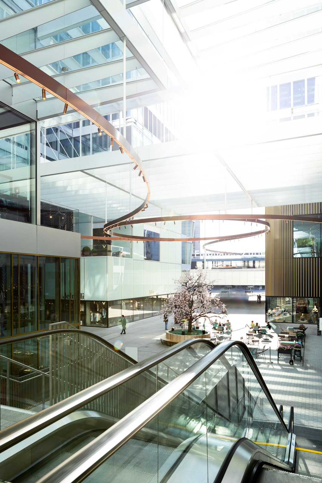 white and brown building interior