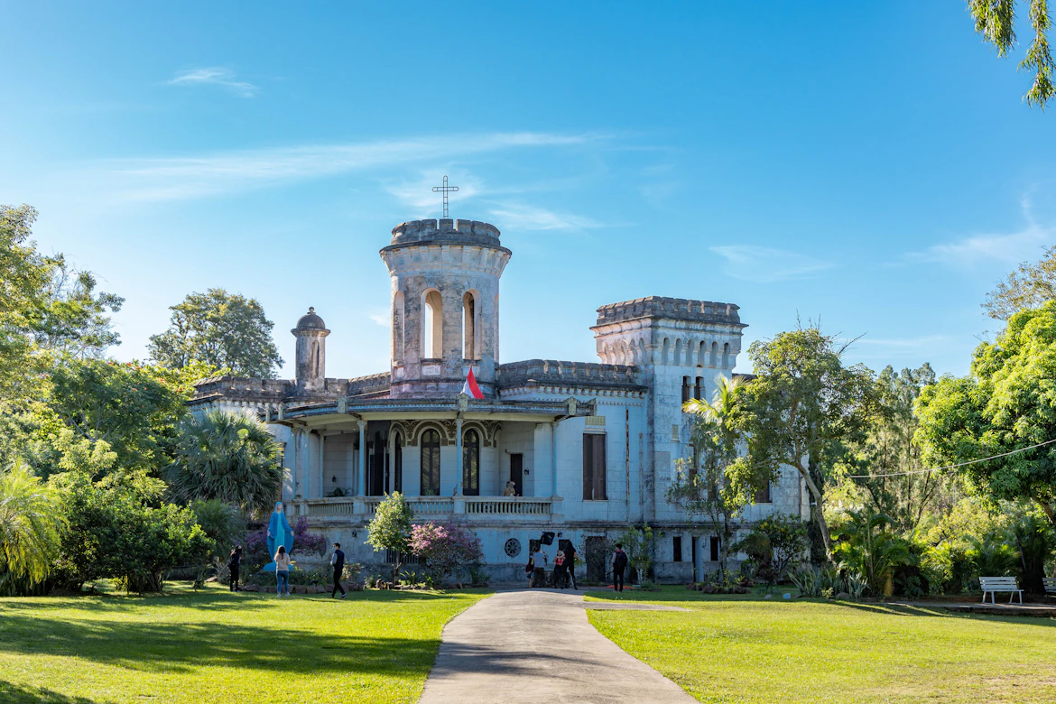 A beautiful colonial facade in South America