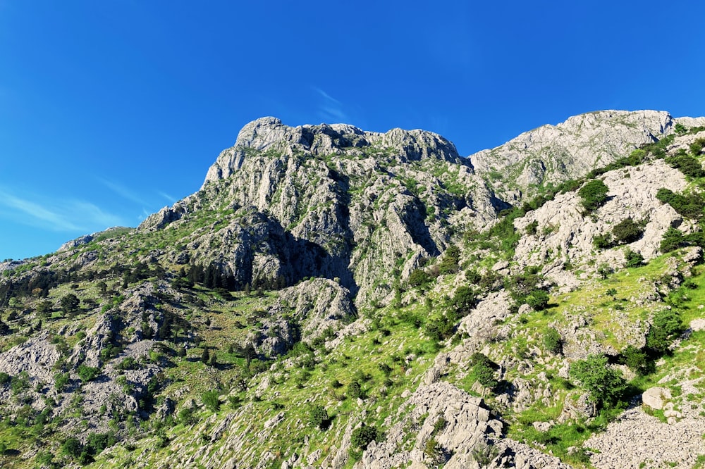 green and gray mountain under blue sky during daytime