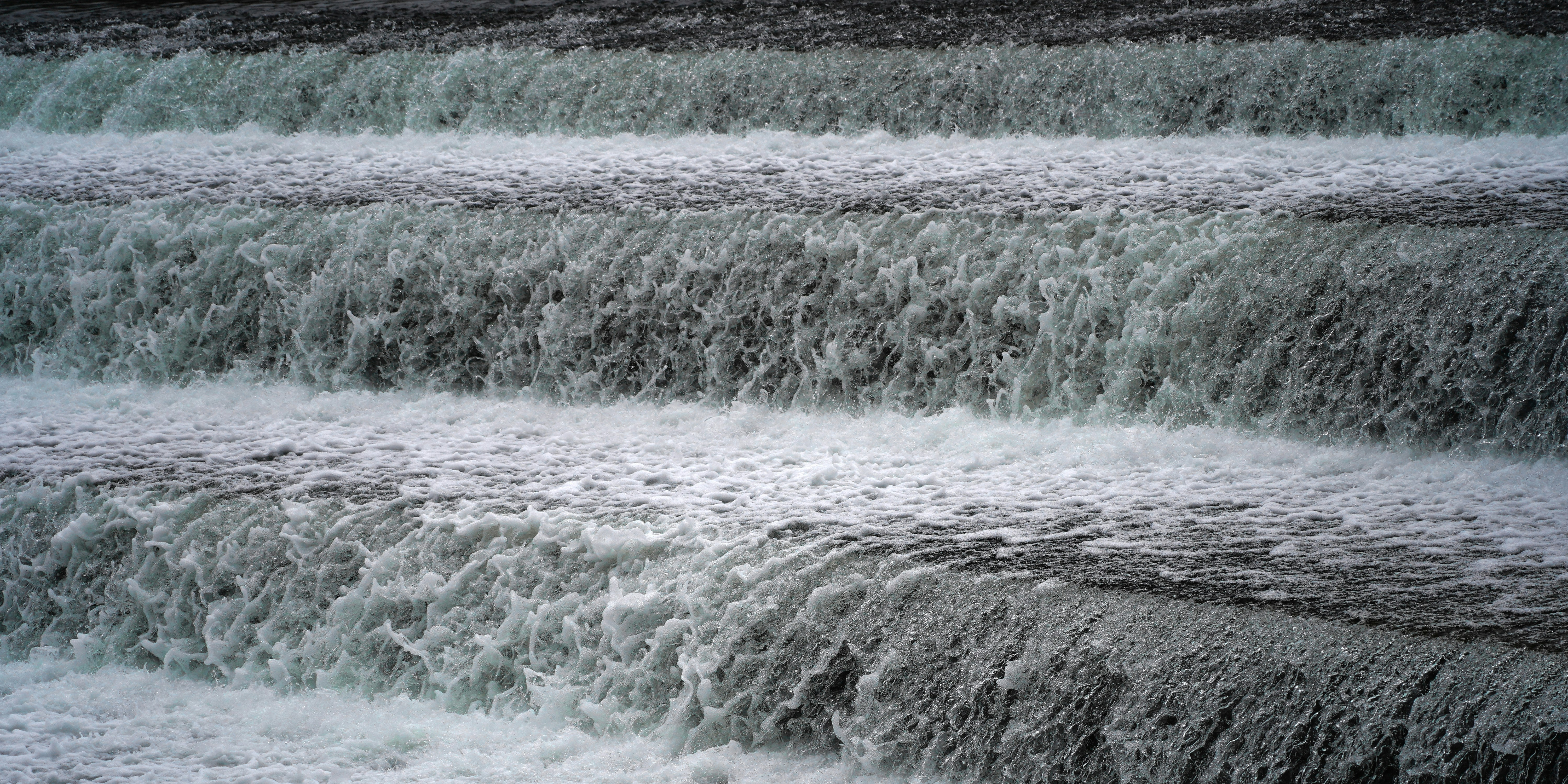 green and white abstract painting