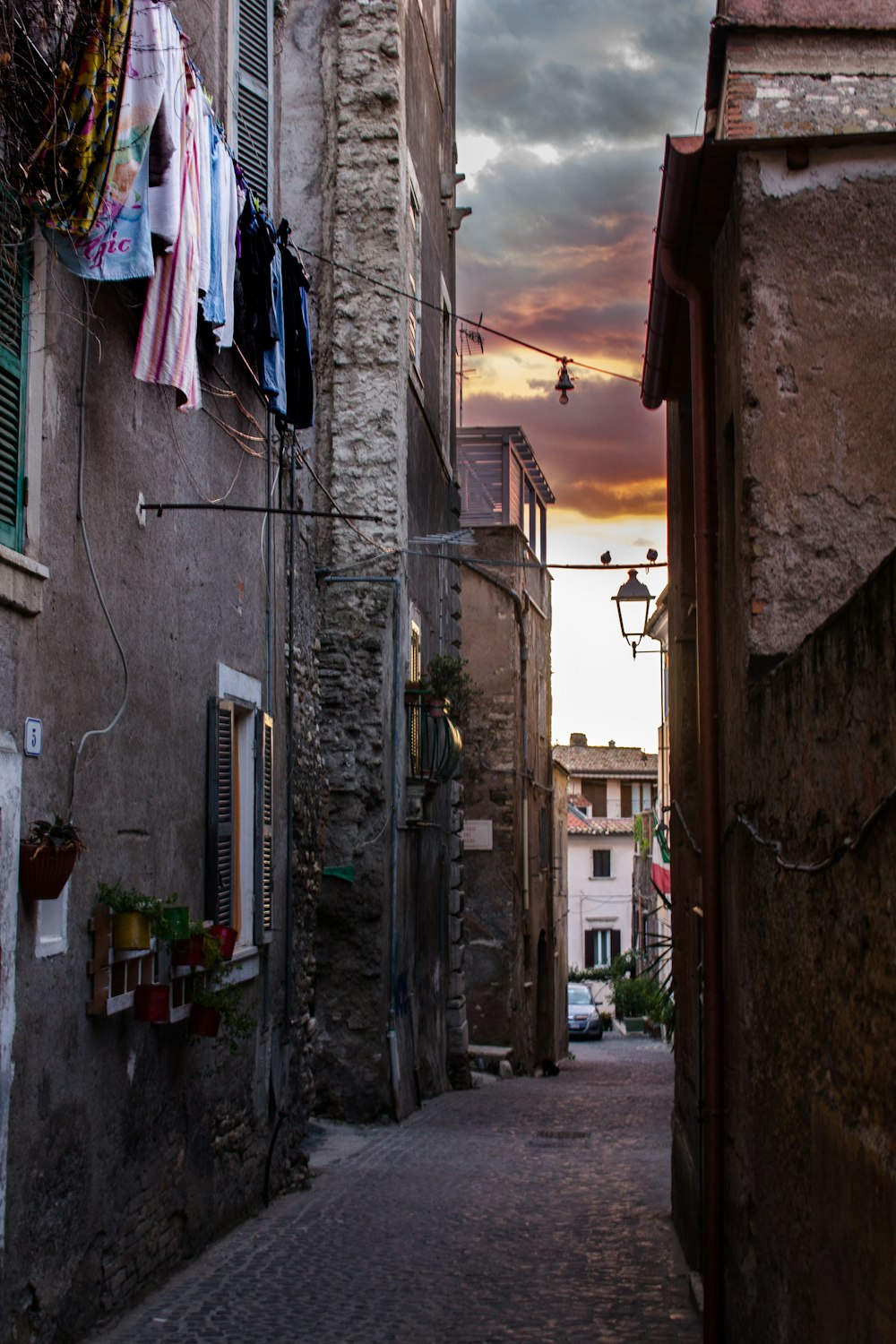 clothes hanged on string during daytime