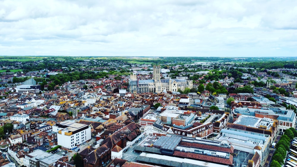 aerial view of city buildings during daytime