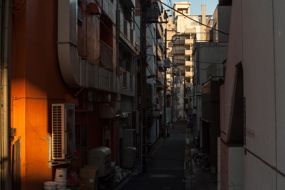 昼間は道路脇に駐車している車