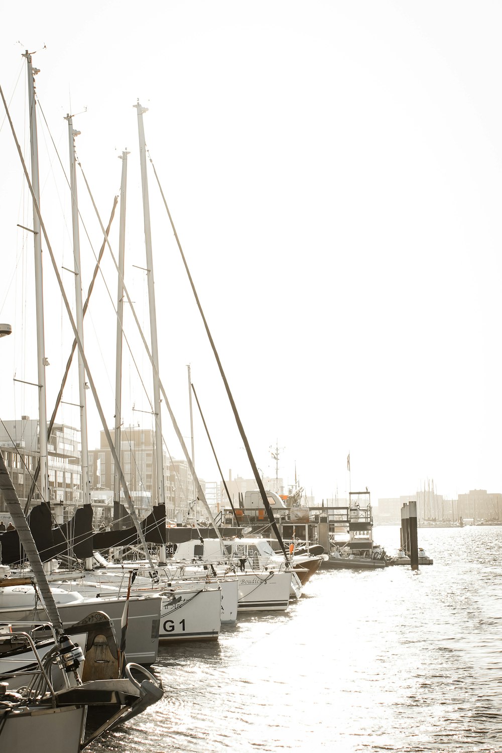 white sail boat on sea dock during daytime