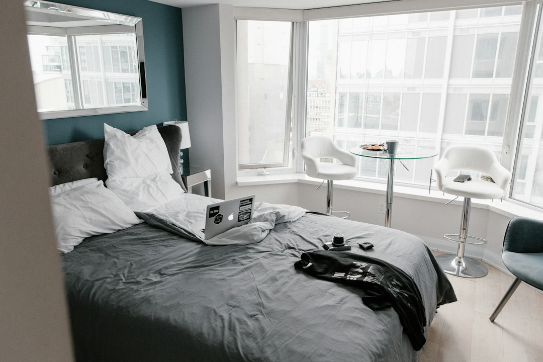 hotel room king bed