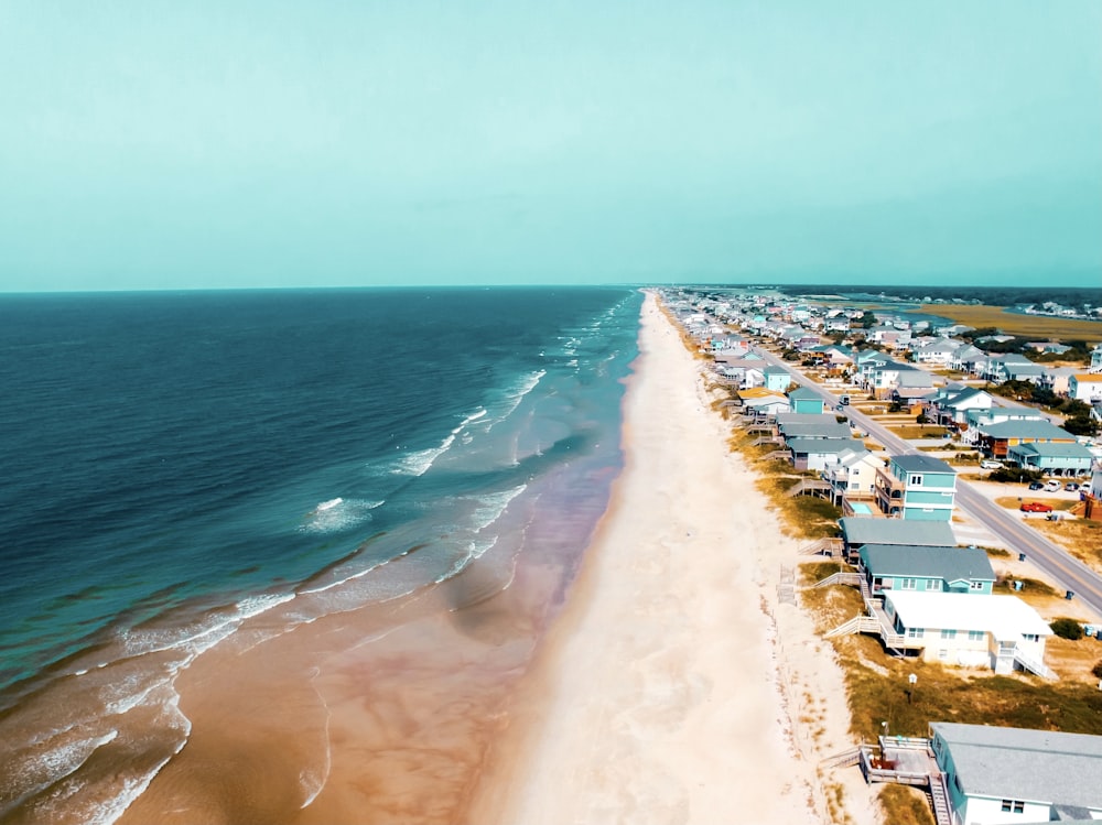 aerial view of beach during daytime