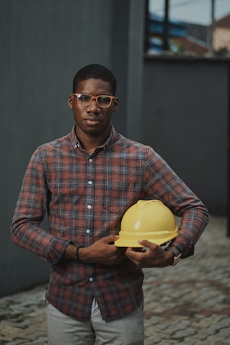 Garage door technician working