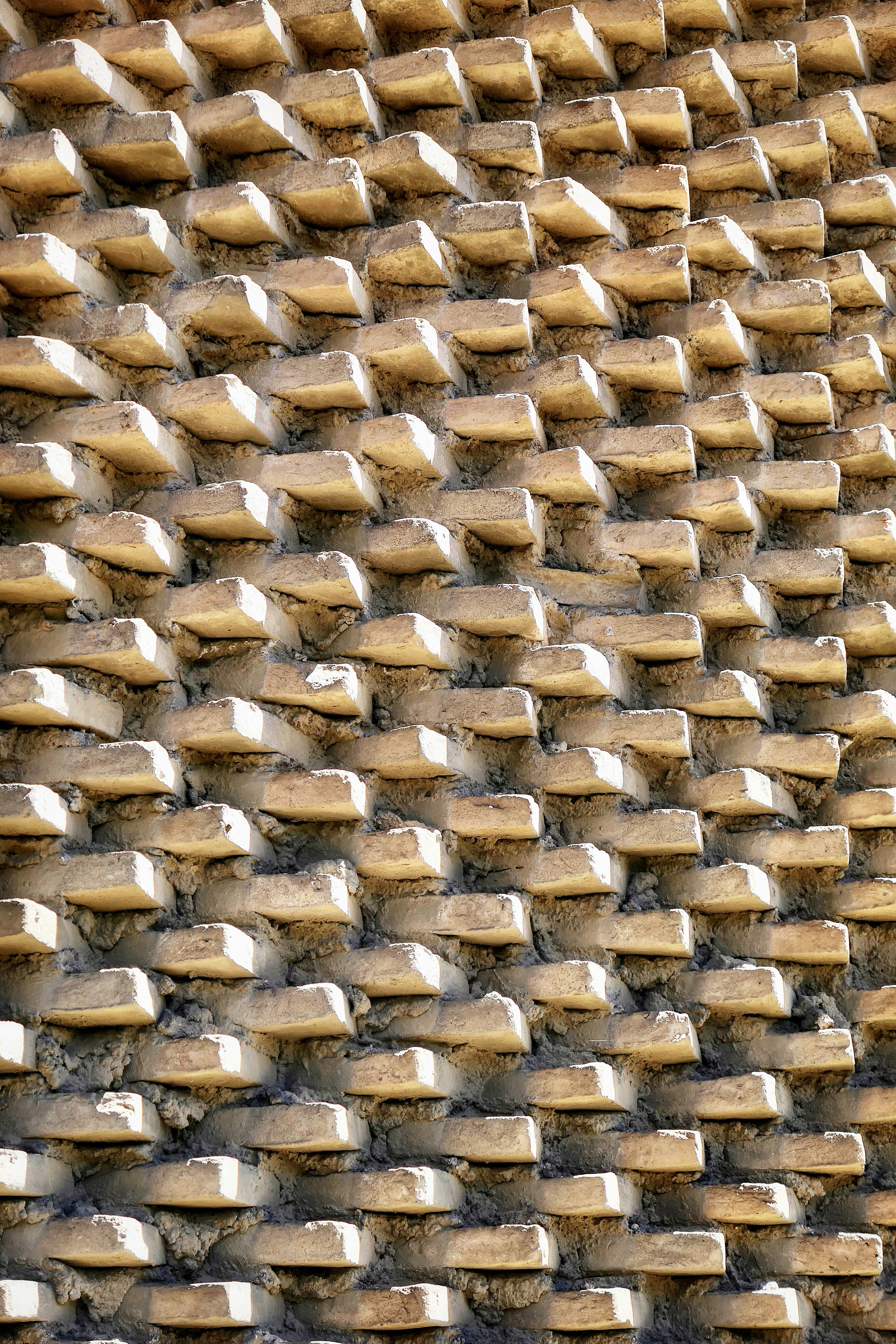 brown and gray concrete blocks